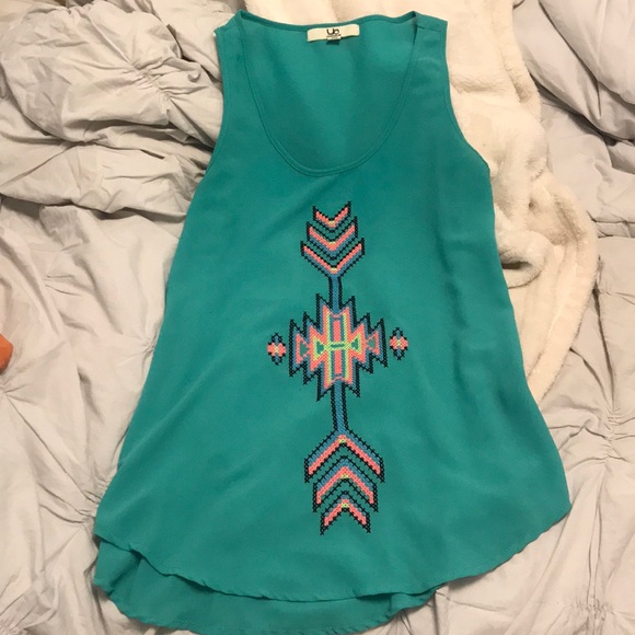Tops - Bluish, turquoise tank